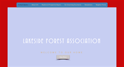 Desktop Screenshot of lakesideforestassociation.com