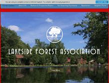 Tablet Screenshot of lakesideforestassociation.com